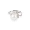 18ct White Gold Diamond & Cultured Pearl Dress Ring A-R35726-3000