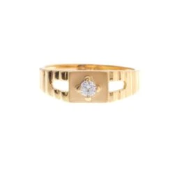 22ct Gold Cubic Zirconia Children's Ring (2.5g) BR-6906 -Mathieu Blan Chard Soldes BR 6906 B