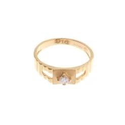 22ct Gold Cubic Zirconia Children's Ring (2.5g) BR-6906 -Mathieu Blan Chard Soldes BR 6906 C
