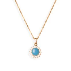 22ct Gold Cubic Zirconia And Turquoise Chain, Pendant And Earrings Set (8.6g) C-2821-16 P-7302 E-7302 5 22ct Gold Cubic Zirconia And Turquoise Chain, Pendant And Earrings Set (8.6g) C-2821-16 P-7302 E-7302 -Mathieu Blan Chard Soldes C 2821 15.5 d41773b6 30a4 40d5 bf3c 43b7c46b155c