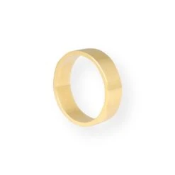 18ct Yellow Gold Mirror Polish Flat Band 6mm GR-8341 -Mathieu Blan Chard Soldes GR 8341