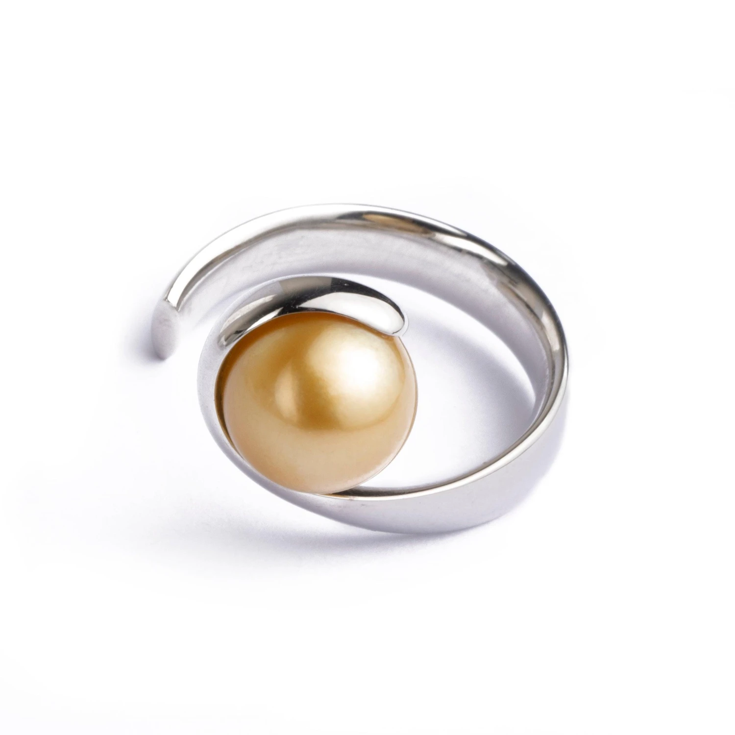 Platinum Pearl Designer Ring LR-2193 PS Platinum Pearl Designer Ring LR-2193 PS -Mathieu Blan Chard Soldes LR 2193PS b