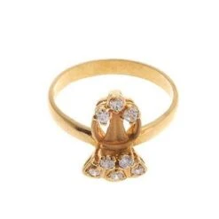 22ct Yellow Gold Cubic Zirconia Dress Ring (3.6g) LR-4193 -Mathieu Blan Chard Soldes LR 4193 C