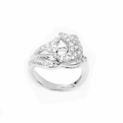 18ct White Gold Necklace, Earrings & Ring Set With Cubic Zirconia Stones (59.1g) N&E&LR-5231 2 18ct White Gold Necklace, Earrings & Ring Set With Cubic Zirconia Stones (59.1g) N&E&LR-5231 -Mathieu Blan Chard Soldes LR 5231 2