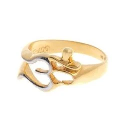 22ct Gold Two Tone Om Ring
