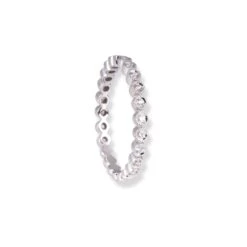 18ct White Gold Three Quarters Eternity Band LR-7047 3 18ct White Gold Three Quarters Eternity Band LR-7047 -Mathieu Blan Chard Soldes LR 7047