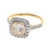 22ct Gold Swarovski Zirconia Dress Ring LR14288