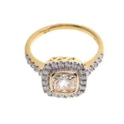 22ct Gold Swarovski Zirconia Dress Ring LR14288 -Mathieu Blan Chard Soldes LR14288 C