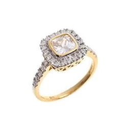 22ct Gold Swarovski Zirconia Dress Ring LR14288 -Mathieu Blan Chard Soldes LR14288 D
