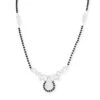 Luxury 18ct White Gold Diamond Mangalsutra Necklace – Designer Bridal Jewellery