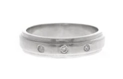 18ct White Gold Cubic Zirconia Gent's Ring GR-2476 -Mathieu Blan Chard Soldes MJ2476 B