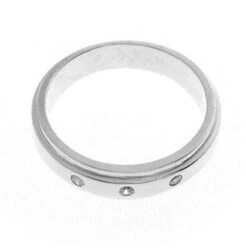 18ct White Gold Cubic Zirconia Gent's Ring GR-2476 -Mathieu Blan Chard Soldes MJ2476 D