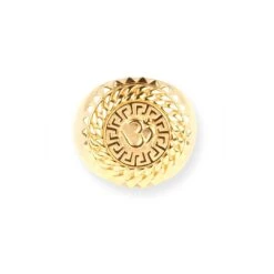 22ct Yellow Gold Men's ॐ Ring | Spiritual & Stylish Gold Ring For Men | Size S 1/2