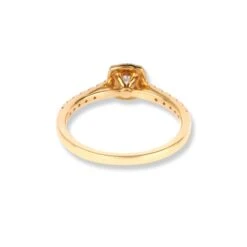 18ct Yellow Gold Diamond Halo Design Engagement Ring LR-1363 -Mathieu Blan Chard Soldes P5110091