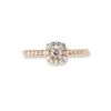 18ct Yellow Gold Diamond Halo Design Engagement Ring LR-1363