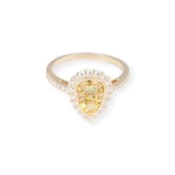 18ct Yellow Gold Ring With Yellow Sapphire LR-7042 -Mathieu Blan Chard Soldes P8170002