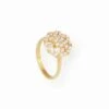 22ct Gold Ring With Cubic Zirconia | Size M 1/2