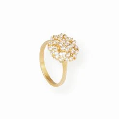 22ct Gold Ring With Cubic Zirconia | Size M 1/2
