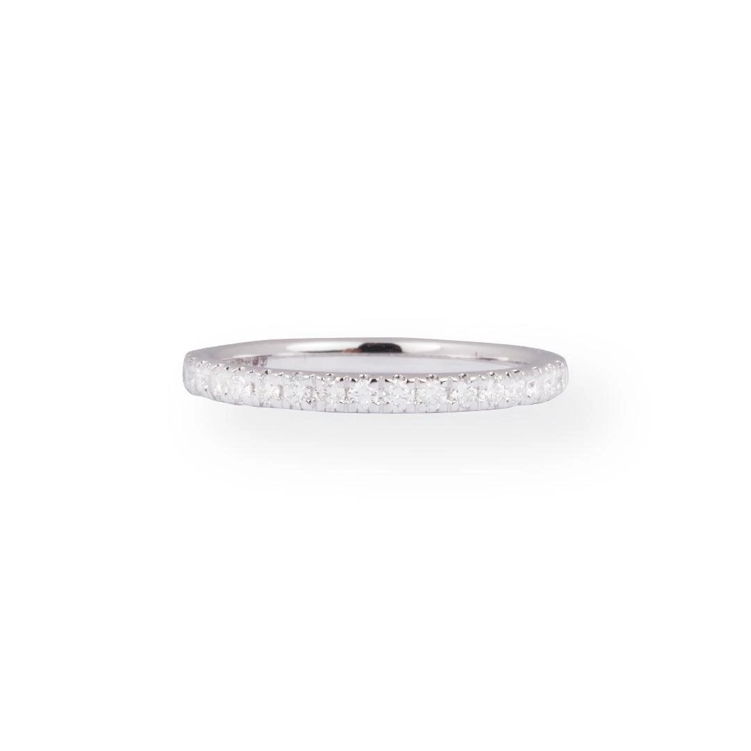 18ct White Gold Diamond Half-Eternity Band LR-5815 18ct White Gold Diamond Half-Eternity Band LR-5815 -Mathieu Blan Chard Soldes PC190107
