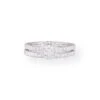 18ct White Gold Diamond Engagement Ring And Wedding Band Set -5812