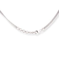 18ct White Gold Necklace & Earrings Set With Geometric Cubic Zirconia Design 3 18ct White Gold Necklace & Earrings Set With Geometric Cubic Zirconia Design -Mathieu Blan Chard Soldes PC200011