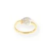 22ct Gold With Rhodium Plated Leaf Dress Ring PLR14146