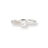 Platinum Princess Cut Solitaire Diamond Ring LR-6652