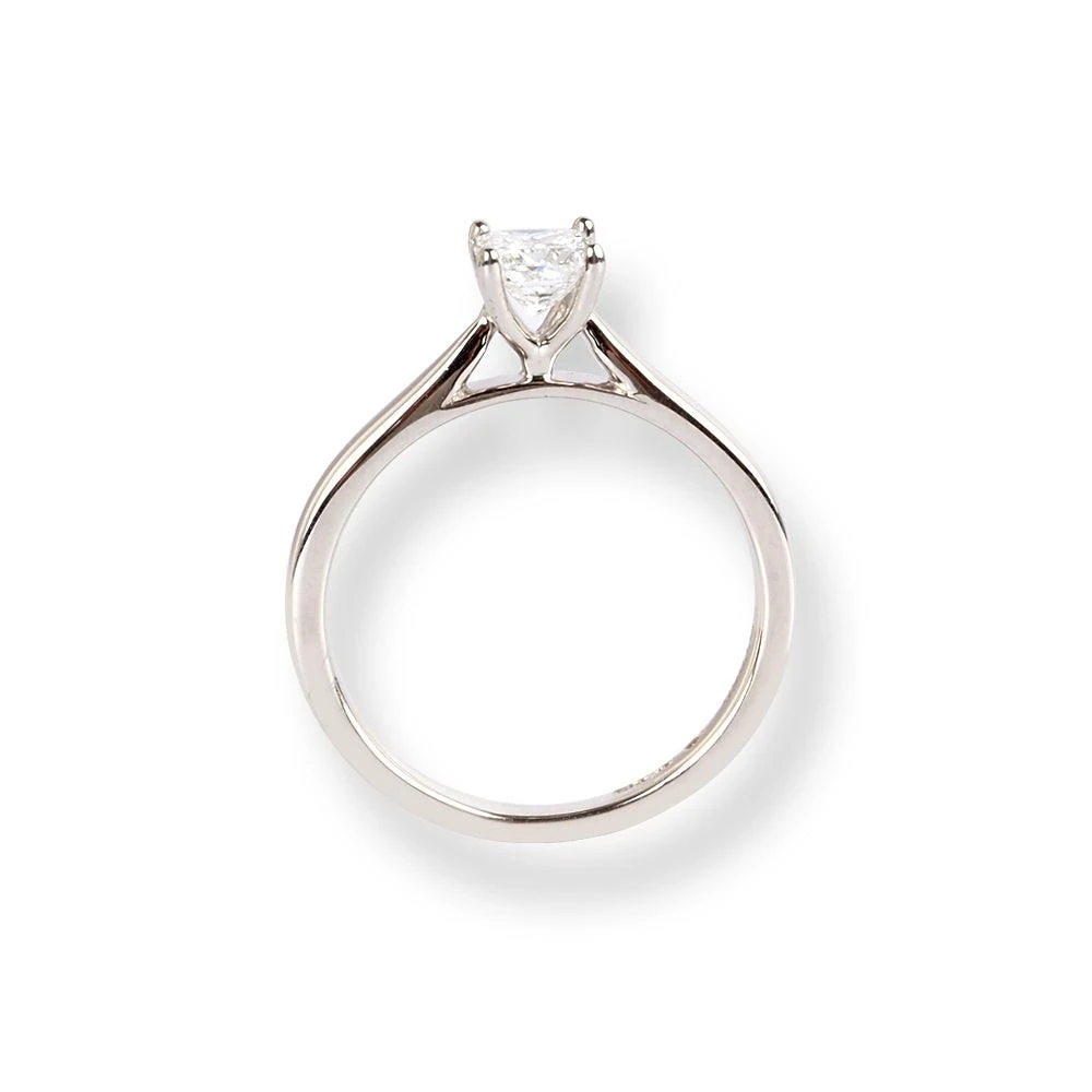 Platinum Princess Cut Solitaire Diamond Ring LR-6652 Platinum Princess Cut Solitaire Diamond Ring LR-6652 -Mathieu Blan Chard Soldes PlatinumPrincessCutSolitaireDiamondRingLR 6652 3
