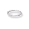 Platinum Round Brilliant Cut Diamond Claw Set Eternity Band LR-6707