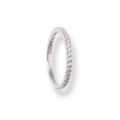 Platinum Round Brilliant Cut Diamond Claw Set Eternity Band LR-6707 -Mathieu Blan Chard Soldes PlatinumRoundBrilliantCutDiamondClawSetEternityBandLR 6707 4