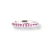 Platinum Ruby Half-Eternity Band LR-6670