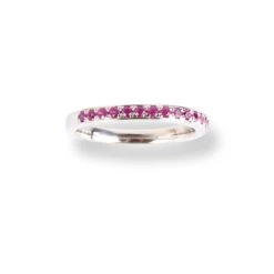 Platinum Ruby Half-Eternity Band LR-6670 2 Platinum Ruby Half-Eternity Band LR-6670 -Mathieu Blan Chard Soldes PlatinumRubyHalf EternityBandLR 6670 2