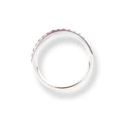 Platinum Ruby Half-Eternity Band LR-6670 4 Platinum Ruby Half-Eternity Band LR-6670 -Mathieu Blan Chard Soldes PlatinumRubyHalf EternityBandLR 6670 4