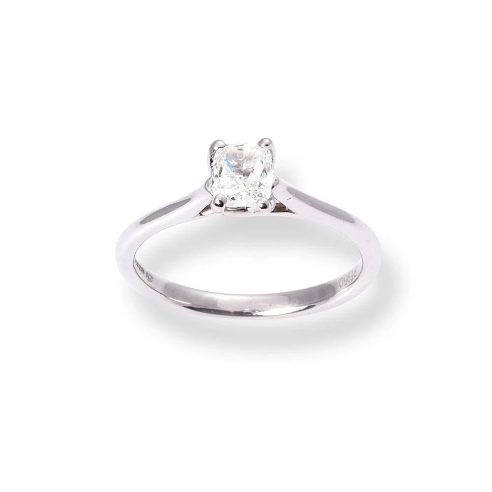 Platinum Solitaire Engagement Ring with 'Cushion' Cut Diamond LR-6704 Platinum Solitaire Engagement Ring With 'Cushion' Cut Diamond LR-6704 -Mathieu Blan Chard Soldes PlatinumSolitaireEngagementRingwith Cushion CutDiamondLR 6704 2