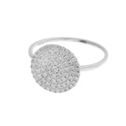 18ct White Gold Diamond Cluster Dress Ring R42753-2 -Mathieu Blan Chard Soldes R42753 2 A