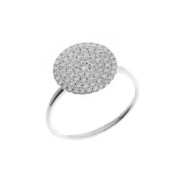 18ct White Gold Diamond Cluster Dress Ring R42753-2