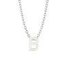 Sterling Silver 'B' Letter Pendant Necklace | Adjustable Initial Jewellery