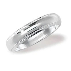 Sterling Silver Band Ring - Simple Everyday Jewellery | Size L & P