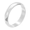 Sterling Silver Wedding Band Ring - Classic Polished Unisex Design | Size N, O & P