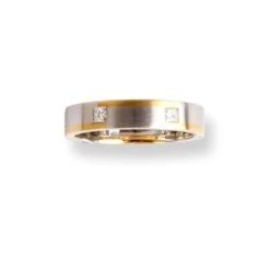 Two Tone Platinum Diamond Ring MXD315 -Mathieu Blan Chard Soldes TwoTonePlatinumDiamondRingMXD315 3