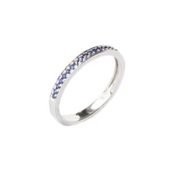 18ct White Gold Blue Sapphire Ring SC00201R-W-S