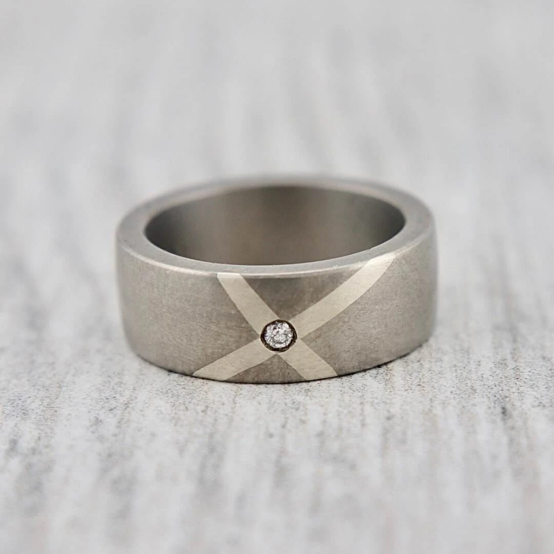 Bague Croix en argent, titane et diamant Bague Croix En Argent, Titane Et Diamant -Mathieu Blan Chard Soldes bague croix en argent titane et diamant christine dwane mathieu blanchard 40535394451704