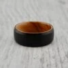 Bague En Tungstène Et Bois D'olivier