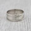 Bague Jonc 4 Bandes En Argent Sterling