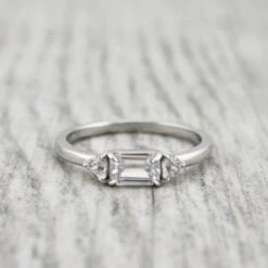 Bague Prisme En Argent Sterling