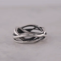 Bague Racine En Argent Sterling