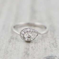 Bague En Or 14K Et Diamants - 0,23 Ctw