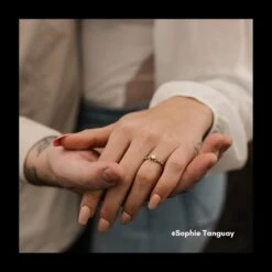 Bague Solitaire Nuage En Or 10K Et Moissanites -Mathieu Blan Chard Soldes bague solitaire nuage en or 10k et moissanites mathieu blanchard bagues mathieu blanchard 40163598172408