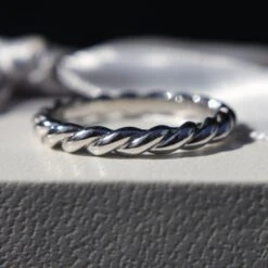 Bague Torsade En Argent Sterling -Mathieu Blan Chard Soldes bague torsade en argent sterling mathieu blanchard bagues mathieu blanchard 39467578425592