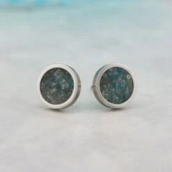 Boucles D’oreilles Apatite Et Acier
